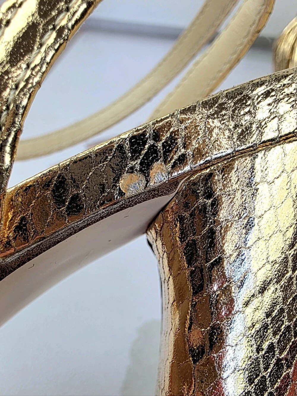 Jessica Simpson Immie Knotted Platform Sandals Gold